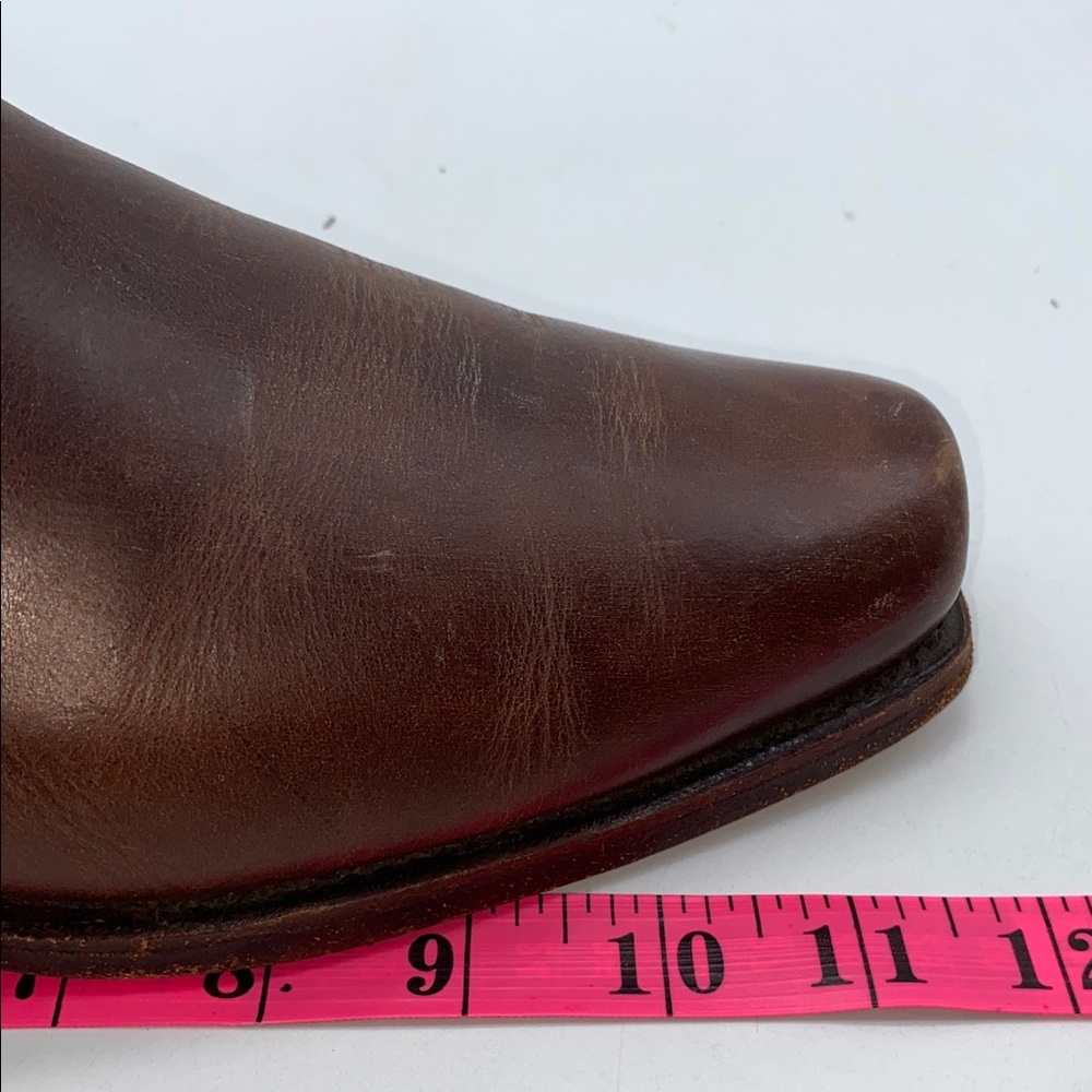 Sancho Men's Cowboy Boots Size 44 Brown Leather Snipped Toe Made in Spain 10 US - Picture 16 of 16